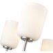Laphia 5 Light 27 inch Brushed Nickel Chandelier Ceiling Light