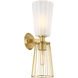 Liana 2 Light 6 inch Brushed Gold Wall Sconce Wall Light