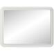 Joelle 40 X 30 inch Matte White Mirror