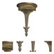 Chelsea House 9 inch Antique Gold Wall Bracket Wall Light
