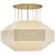 Lisa McDennon Lyla 10 Light 50.5 inch Lacquered Brass Chandelier Ceiling Light, Drum