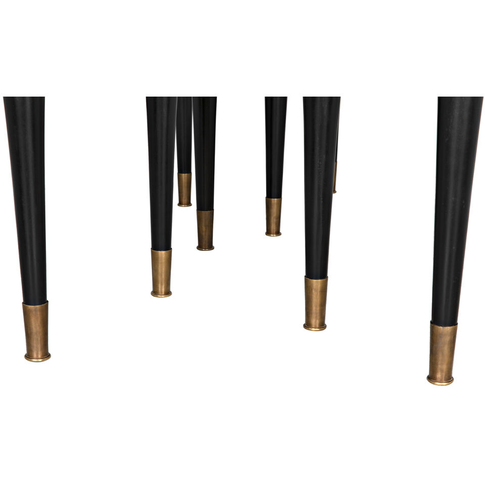 Romeo 95 X 42 inch Hand Rubbed Black Dining Table