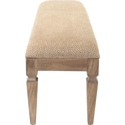Ansonia Camel Upholstered Bench