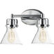 Seafarer 2 Light 15 inch Polished Chrome Bath Vanity Wall Light in Incandescent Bulb Not Included