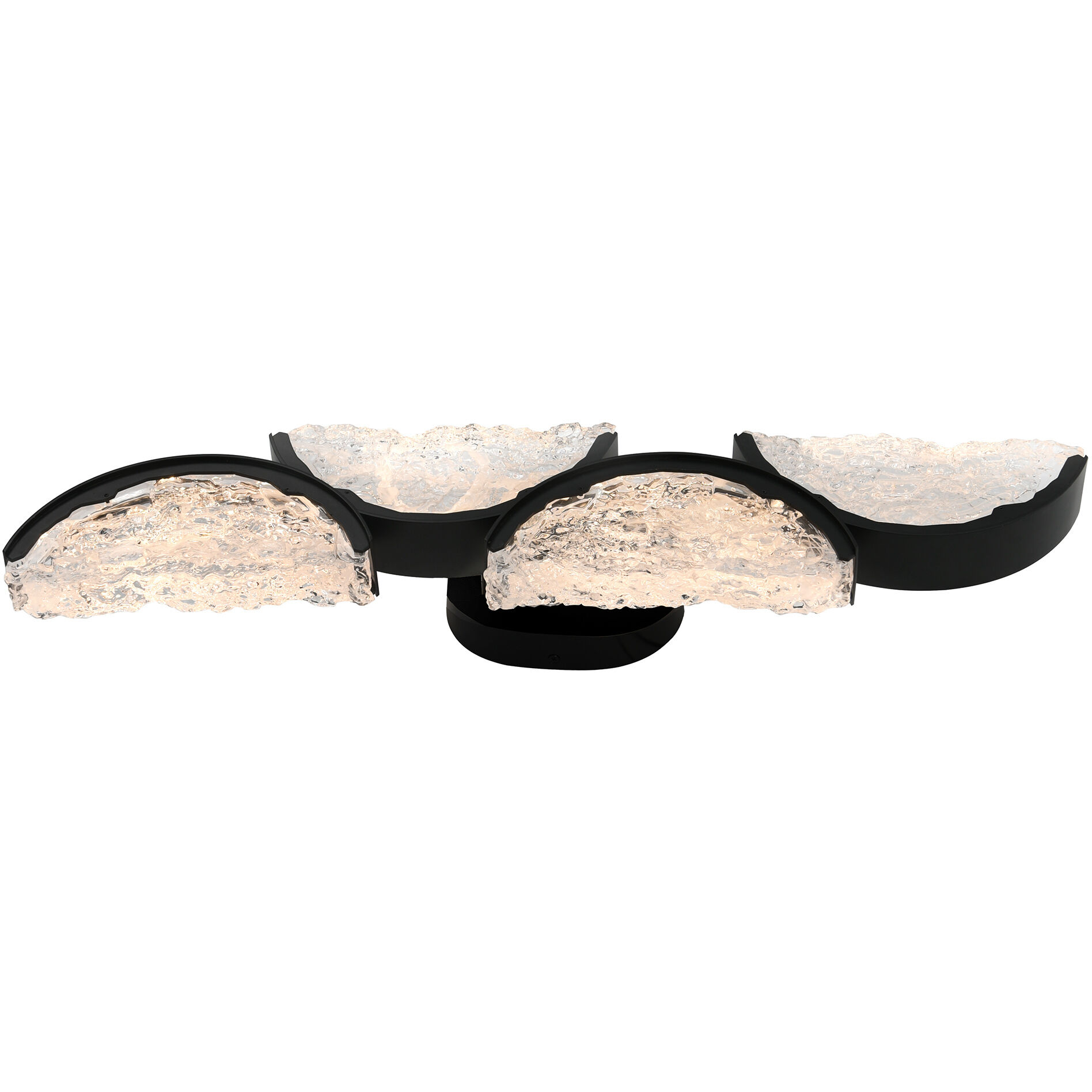 Moon LED 8 inch Black Wall Light