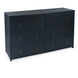 Lark 6 Drawer Dresser in Navy Blue