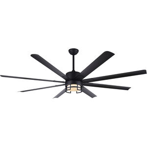 Ezra 72 inch Black with MBK Blades Indoor Ceiling Fan