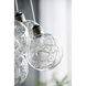 Drop Globes LED 21.3 inch Clear Chandelier Ceiling Light