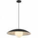 Olivia 1 Light 15.75 inch Matte Black Pendant Ceiling Light
