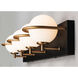 Revolve LED 27.25 inch Black and Gold Bath Vanity Wall Light