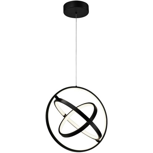 Sienna LED 15.75 inch Semi Gloss Black Pendant Ceiling Light