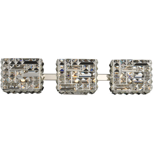 Marazzi LED 22 inch Polished Nickel Bath Vanity Wall Light in Firenze Clear