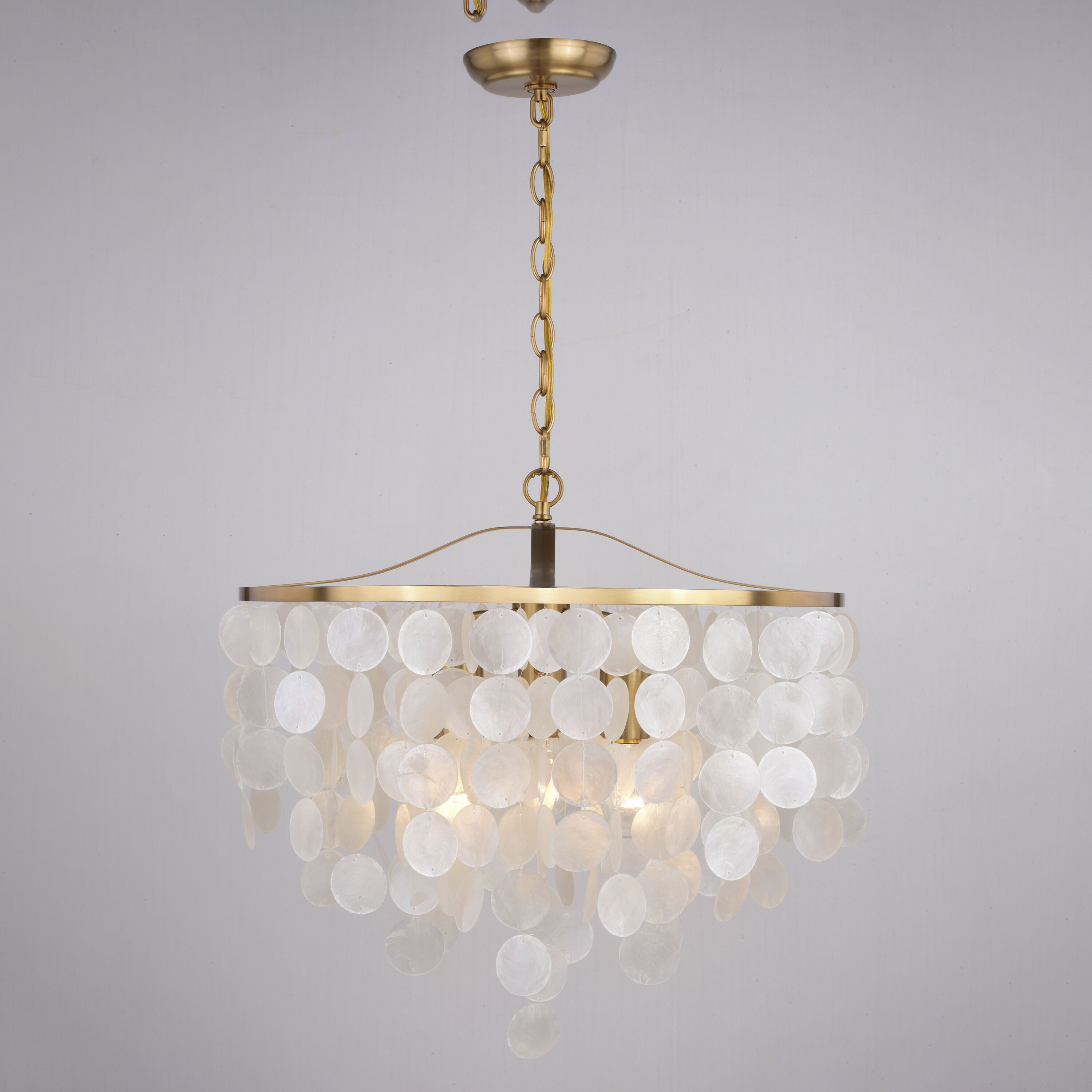 Elsa LED 19.75 inch Natural Brass Pendant Ceiling Light