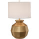 Gem 25 inch 150 watt Gold Lacquer Table Lamp Portable Light