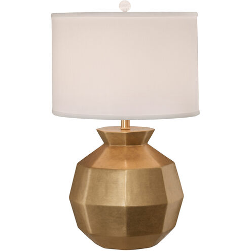 Gem 25 inch 150 watt Gold Lacquer Table Lamp Portable Light