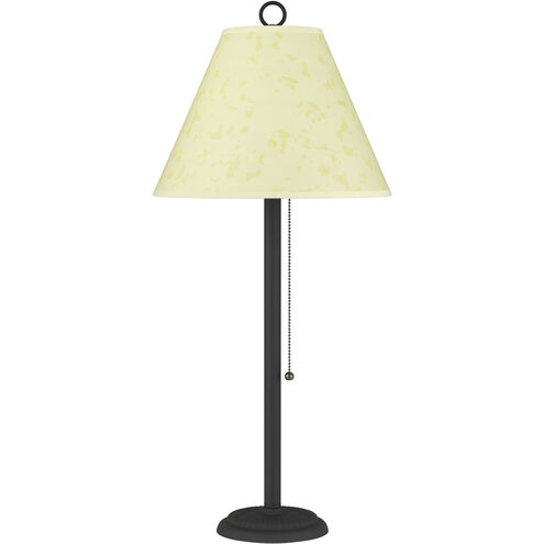 Candlestick 28 inch 75 watt Black Rust Table Lamp Portable Light