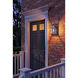 Norfield 1 Light 12.25 inch Gunmetal Outdoor Sconce in Clear Glass, Brass Traditions by Innovations Lighting