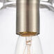 Restoration Newton 1 Light 8 inch Brushed Satin Nickel Flush Mount Ceiling Light, Restoration