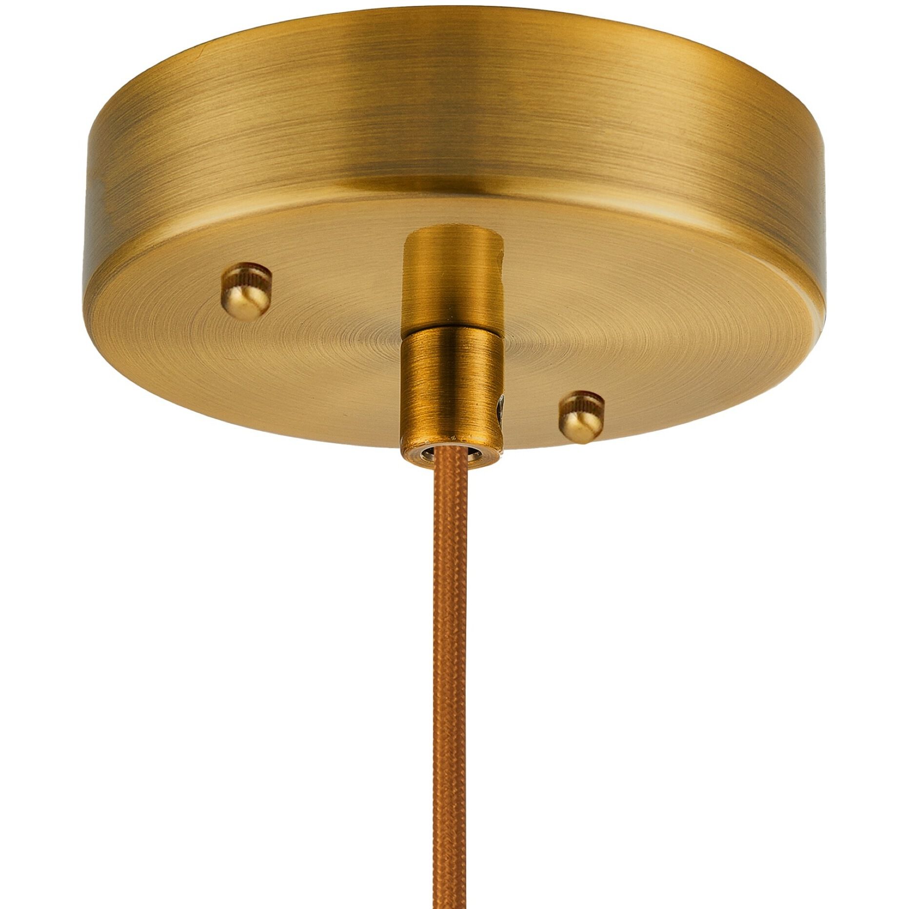 Kate 1 Light 9.8 inch Brushed Brass Pendant Ceiling Light