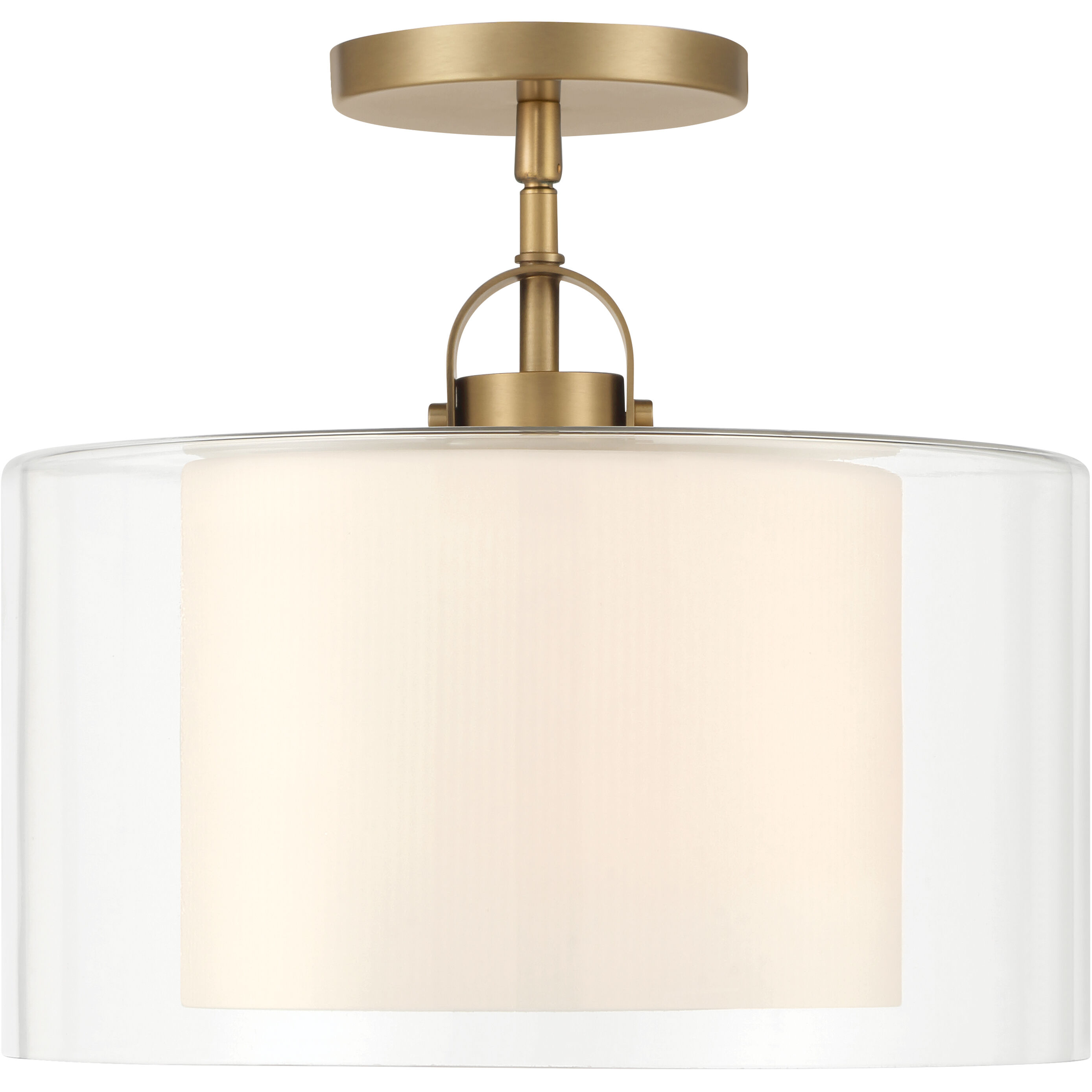 Seville 1 Light 12.75 inch Legacy Brass Convertible Pendant/Semi-Flush Mount Ceiling Light