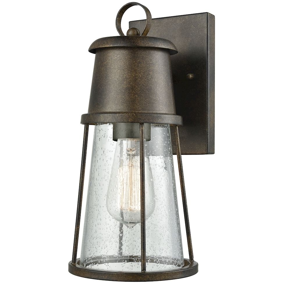 Crowley 1 Light 13 inch Hazelnut Bronze Outdoor Wall Sconce