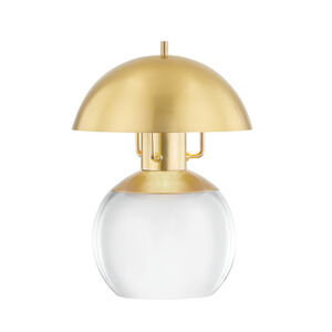 Bayside 11 inch Aged Brass Table Lamp Portable Light