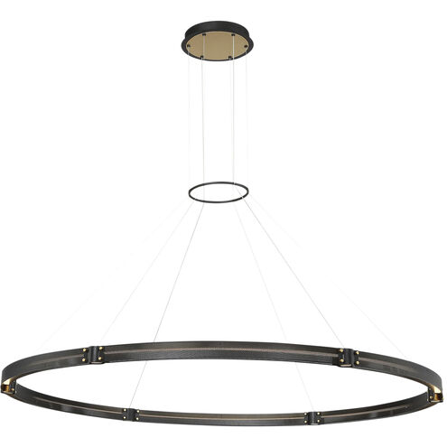 Admiral LED 61.75 inch Gold and Black Chandelier Ceiling Light, Large