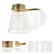 Tartan LED 10 inch Brushed Champagne Flush Mount Ceiling Light