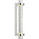 Marie Flanigan Theron LED 3.25 inch Polished Nickel and Clear Wavy Glass Linear Bath Sconce Wall Light