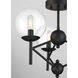 Auresa 3 Light 20 inch Coal Semi Flush Mount Ceiling Light