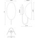 Alora Mood Seno 1 Light 5.63 inch Matte Black and White Cotton Fabric Bath Vanity Light Wall Light