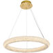 Bowen 1 Light 24 inch Satin Gold Chandelier Ceiling Light