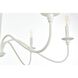 Rohan 6 Light 30 inch White Chandelier Ceiling Light