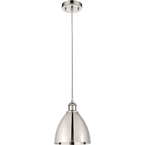 Ballston Dome 1 Light 8 inch Polished Nickel Mini Pendant Ceiling Light