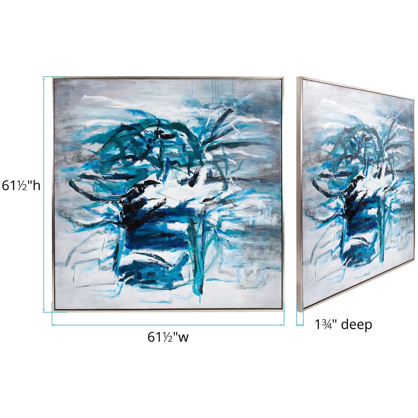 Anger Management 61.5 X 61.5 inch Hand Painted Canvas