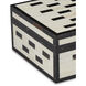 Carmine 11 inch White and Black with Natural Box