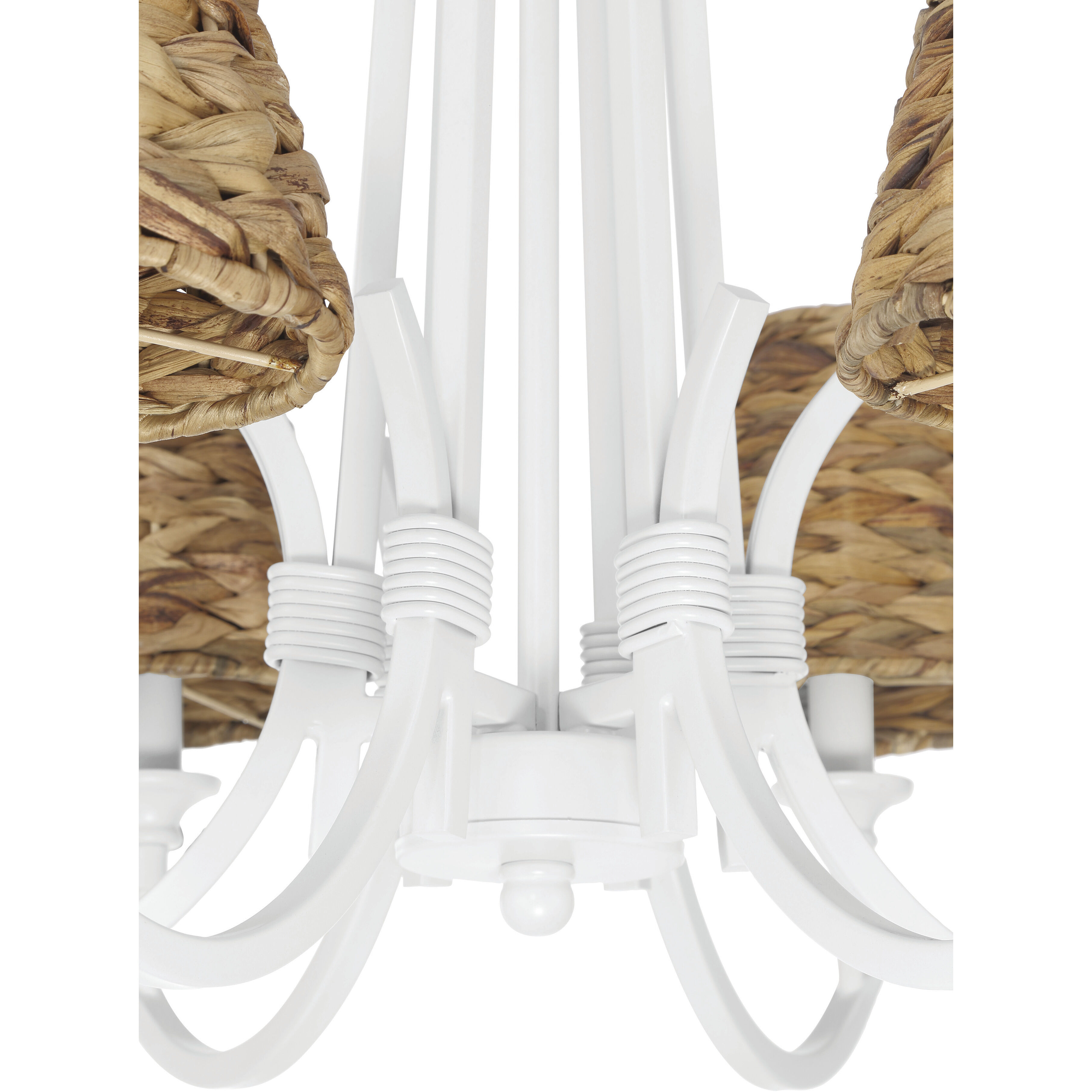 Kokomo 6 Light 24 inch Matte White Chandelier Ceiling Light