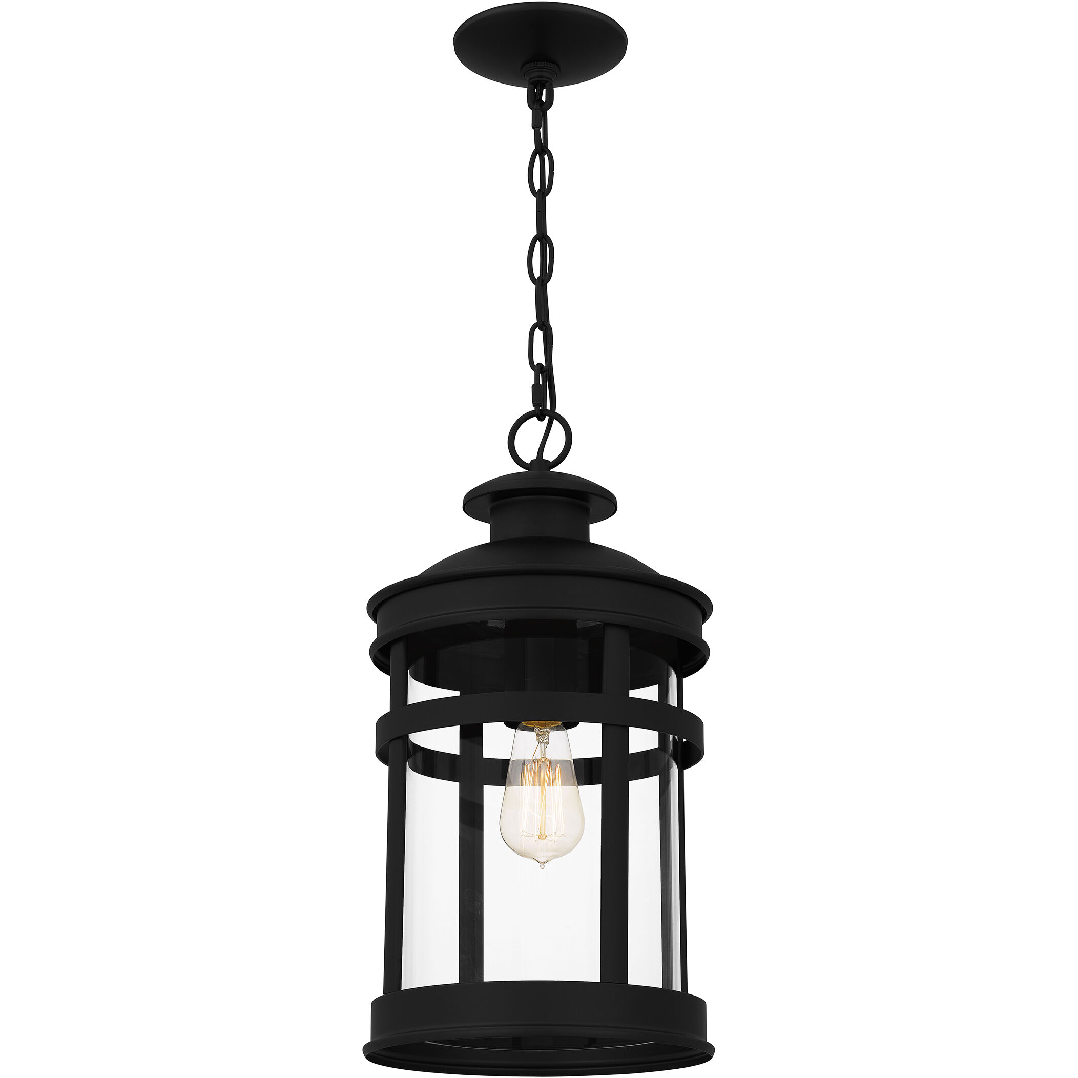 Scout 1 Light 9.5 inch Matte Black Mini Pendant Ceiling Light, Small