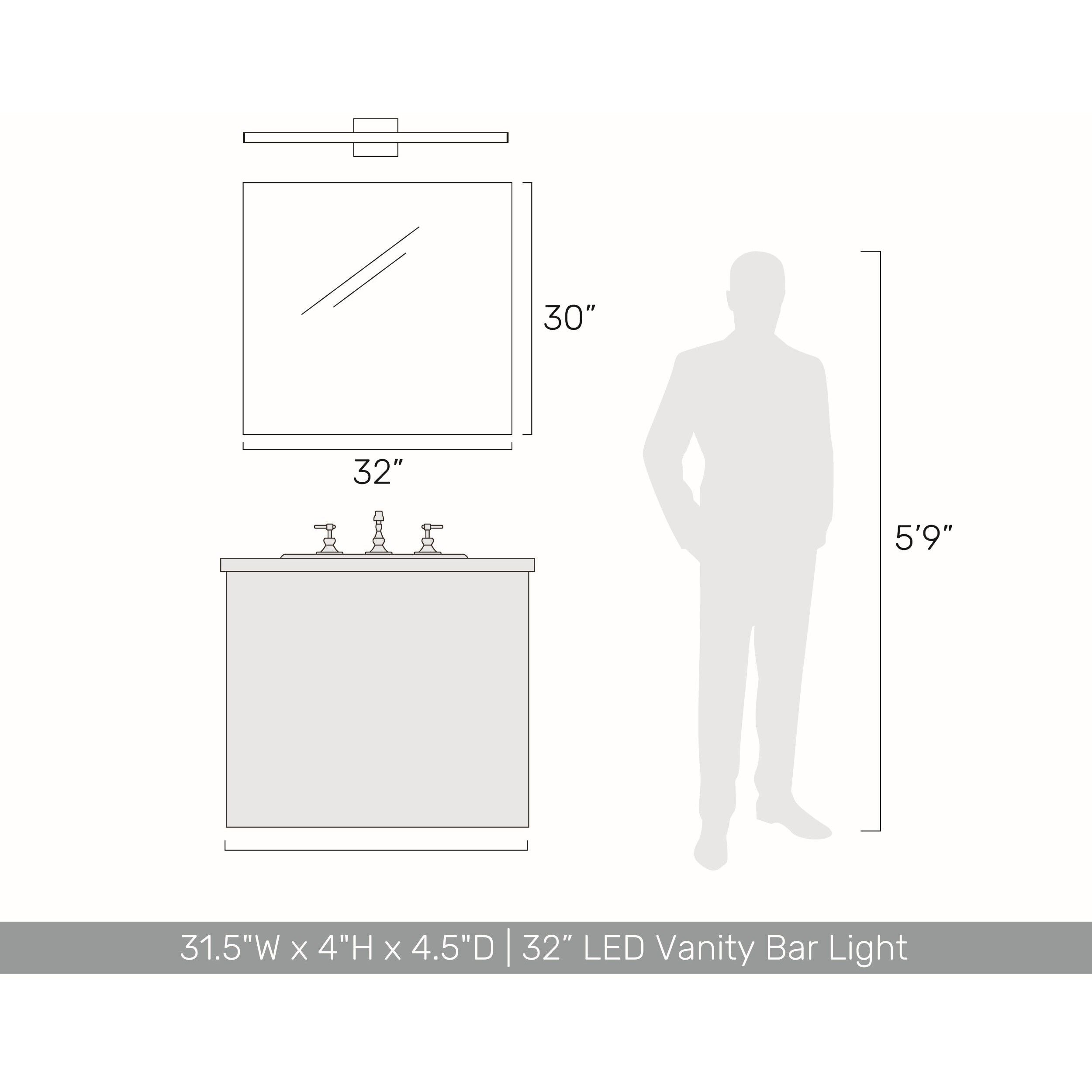 Vireo Vanity Wall Light in Driftwood