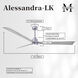 Atlas Alessandra - LK 72 inch Brushed Nickel with Barn Wood Tone Blades Transitional Ceiling Fan