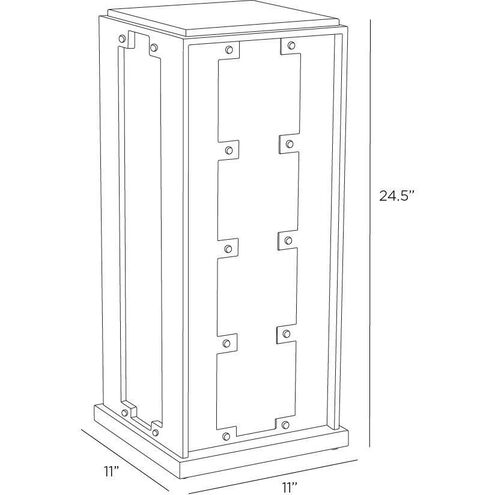 Corbin 24.5 X 11 inch Marine Grade Aged Iron Outdoor Lantern