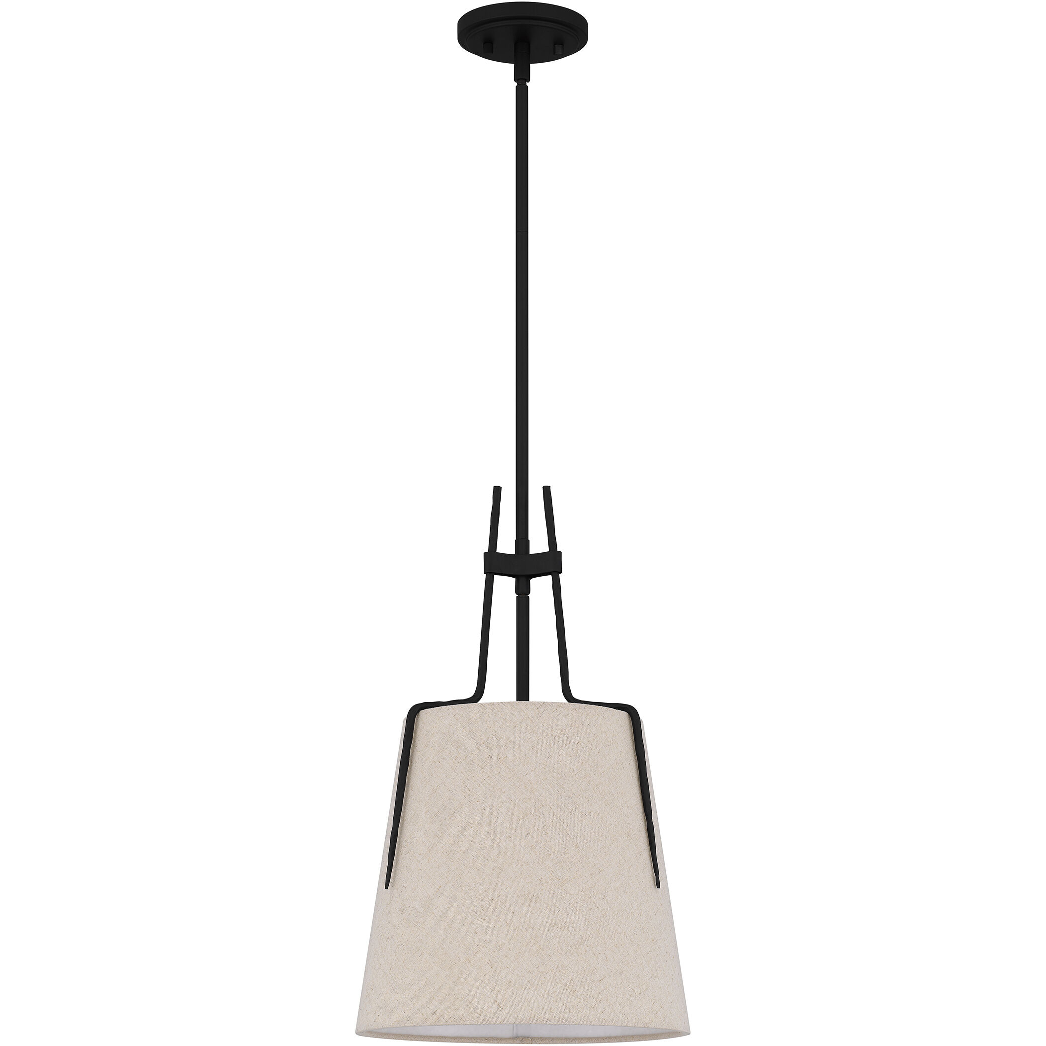 Leona 1 Light 12 inch Matte Black Mini Pendant Ceiling Light, Small