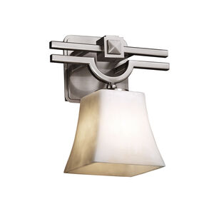 Clouds 1 Light 9 inch Brushed Nickel Wall Sconce Wall Light in Square Flared, Incandescent