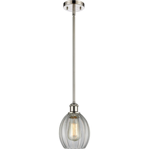 Ballston Eaton LED 6 inch Polished Nickel Pendant Ceiling Light, Ballston
