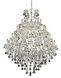 Maria Theresa 49 Light 46 inch Chrome Foyer Ceiling Light in Clear, Royal Cut