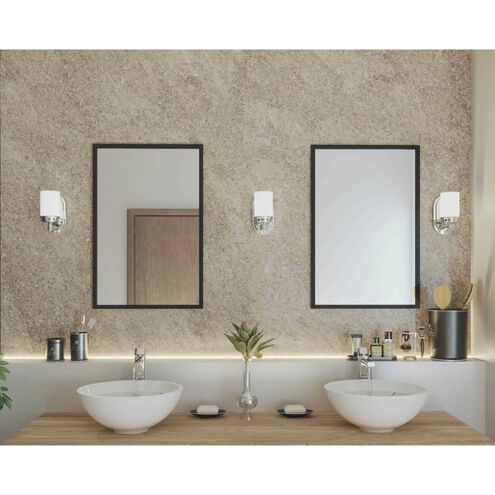Glide 1 Light 5 inch Polished Chrome Bath Vanity Wall Light, Design Series