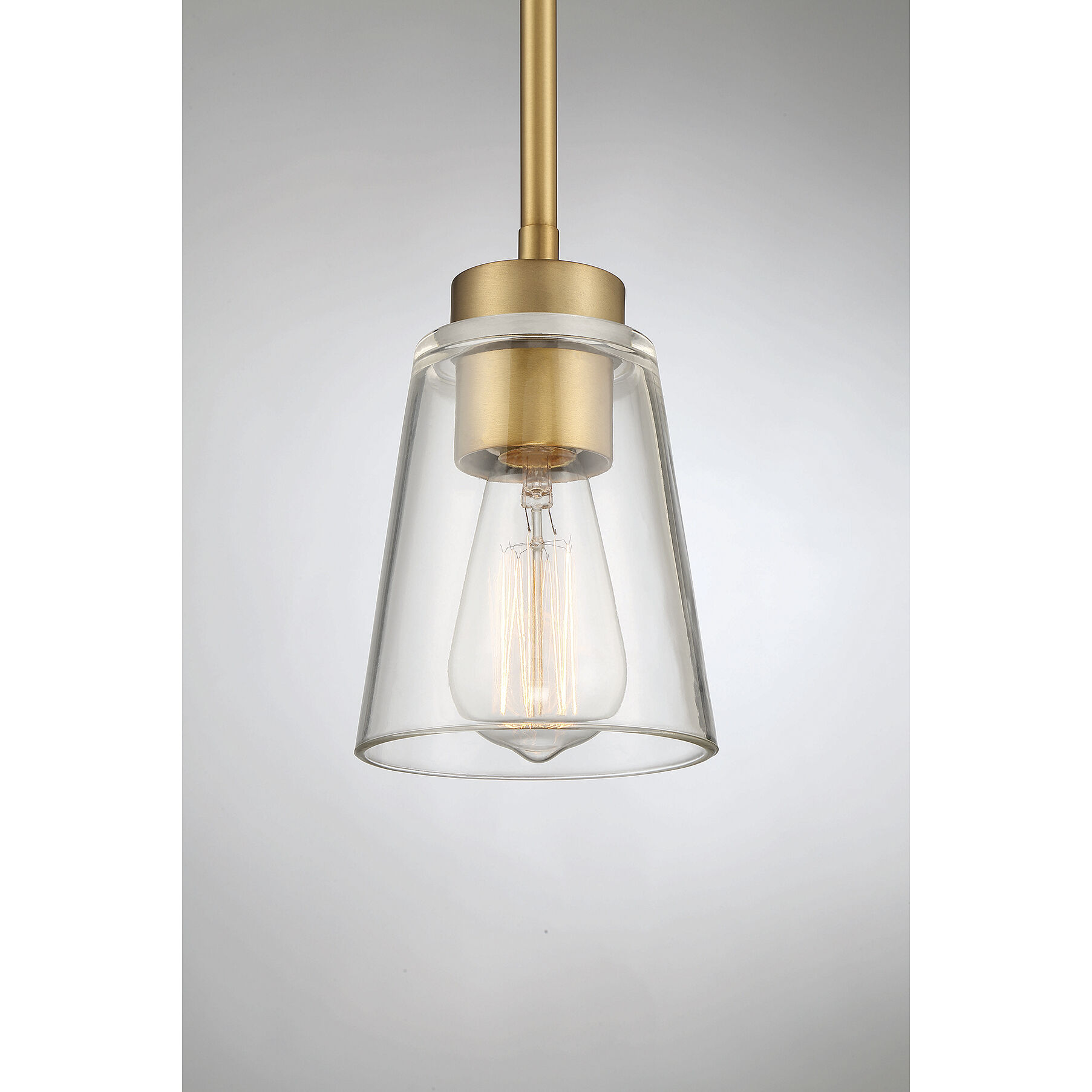 Calhoun 1 Light 5 inch Warm Brass Mini-Pendant Ceiling Light, Essentials