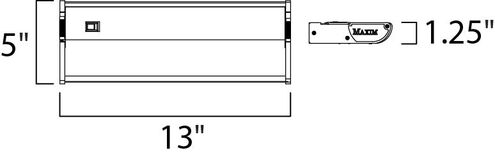 CounterMax MX-X12 120 Xenon 13 inch White Under Cabinet Kit