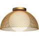 Alora Mood Haven 1 Light 12.63 inch Gold and Opal Matte Glass Flush Mount Ceiling Light
