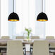 Modest 1 Light 7 inch Black Down Mini Pendant Ceiling Light
